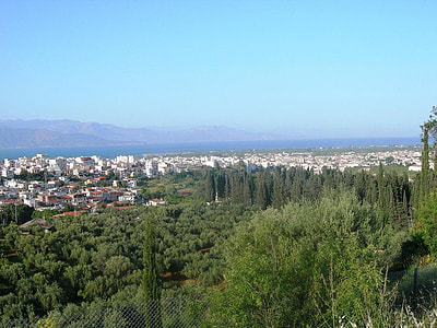 Overlook of the town of Aigio, Greece thumbnail