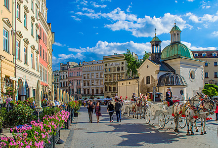photography of three white carriage during day time thumbnail