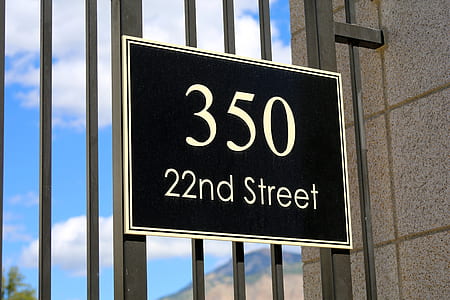 white and black 350 22nd street signage thumbnail