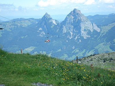 black cable lift across mountain during daytime thumbnail