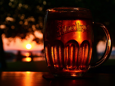 Pilsner Urguer mug filled with beer thumbnail
