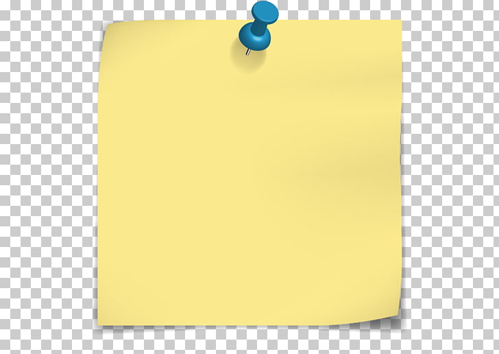 Post-it note Paper Drawing pin , Post-it note, yellow paper PNG clipart