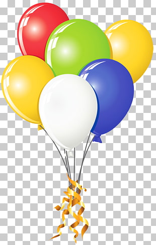 Balloon , Transparent Balloons Multi Color , multicolored balloons illustration PNG clipart