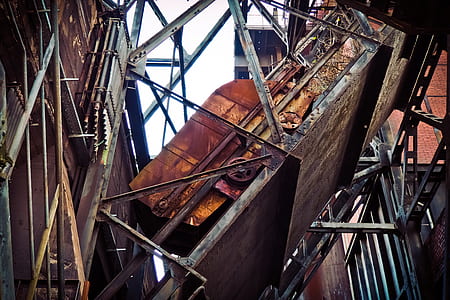 worm's eye view of scaffoldings thumbnail