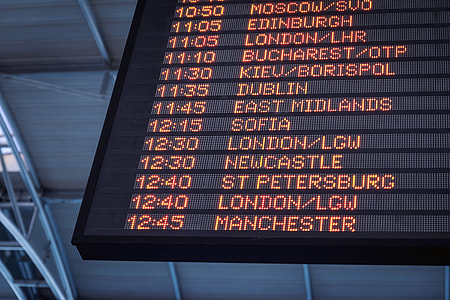time sign showing 12:45 Manchester on lowest thumbnail