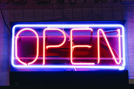 Classic Neon Open Sign Photo thumbnail