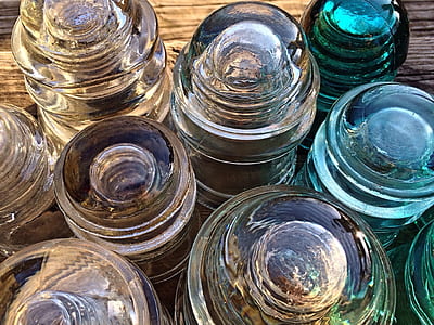 clear glass insulator lot thumbnail