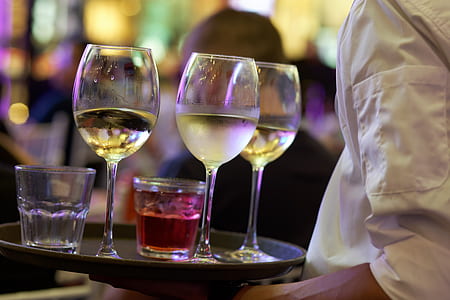 three clear wine glasses thumbnail