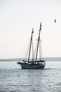 boat sailing on body water during daytime thumbnail