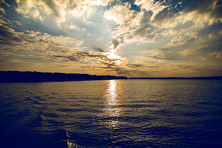 body of water under cloudy sky thumbnail