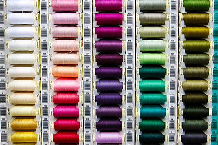 close-up photo of assorted-color threads thumbnail