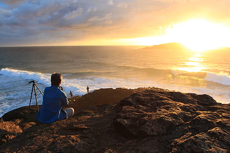 sea, dawn, landscape, nature thumbnail
