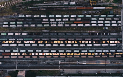 aerial view photography of cargo containers thumbnail