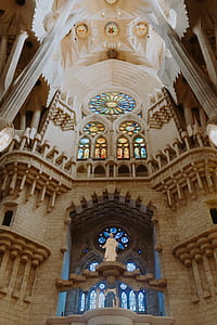 Sagrada Familia - the cathedral designed by Gaudi, Barcelona, Spain thumbnail