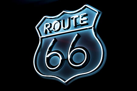 White and Blue Route 66 Logo thumbnail