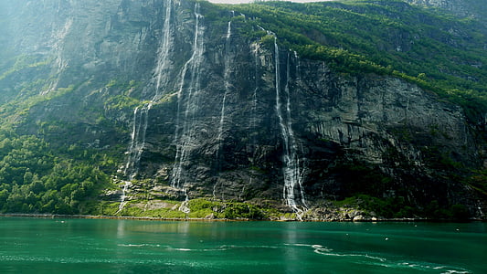 body of water near cliff thumbnail