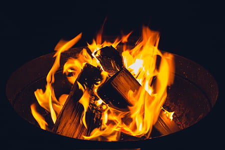 a pile of lighted bonfire thumbnail