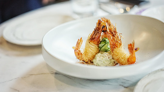 cooked shrimp on plate thumbnail