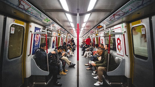 people sitting inside train thumbnail