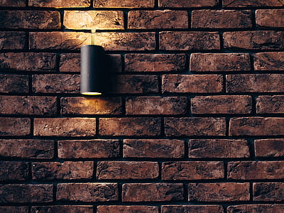 brick wall with sconce thumbnail