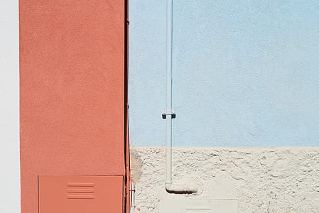 blue and white painted wall thumbnail