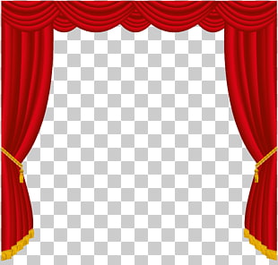 Window blind Curtain , Transparent Red Curtains Decor , red stage curtain illustration PNG clipart