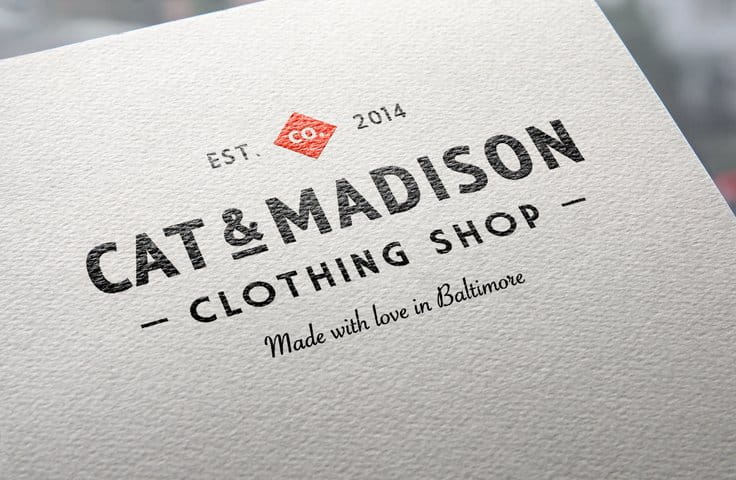 Natural Paper Printed Logo MockUp psd file