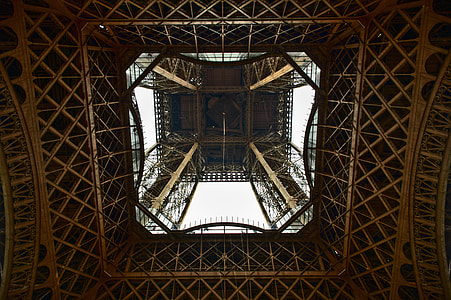 ground view of Eiffel tower thumbnail