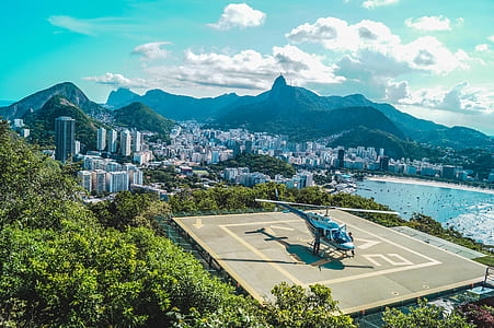 gray helicopter on helicopter port thumbnail