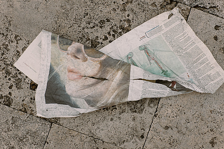 Crumpled newspaper thumbnail