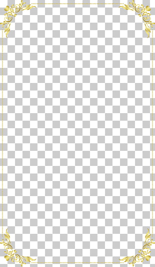 Continental exquisite gold frame, yellow frame PNG clipart