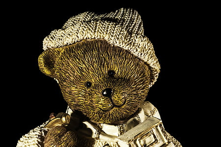 brown ceramic bear figurine thumbnail