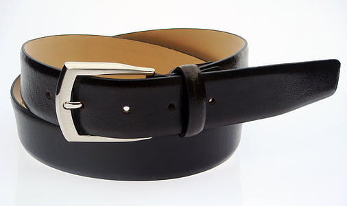 black leather belt thumbnail