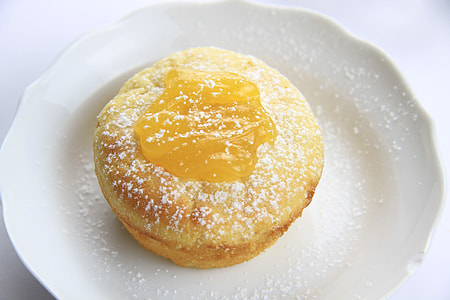 baked pastry on white plate thumbnail