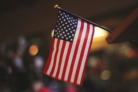 selective focus photography of American flag thumbnail