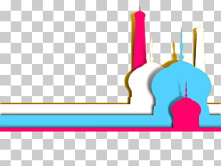 Muslim Islam , Muslim architecture, assorted-color castle decor PNG clipart