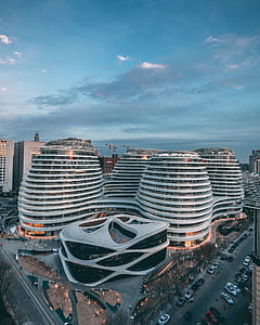 top view of white buildings thumbnail