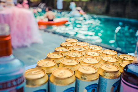 bottles, drinks, party, blur thumbnail