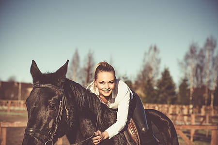 woman riding a horse thumbnail