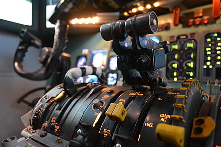 selective focus photo of aircraft cockpit thumbnail