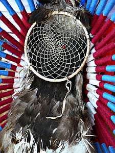 black, gray, and black dream catcher thumbnail