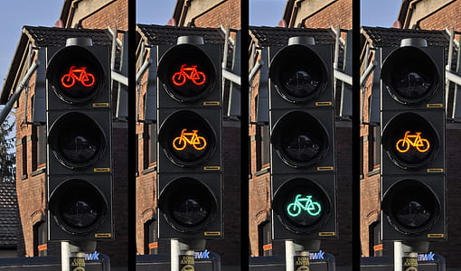 black traffic light bicycle thumbnail