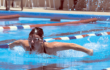 woman swimming in pool thumbnail
