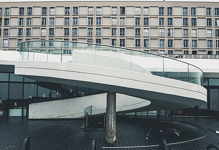 white curved stair thumbnail