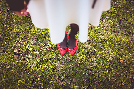 Girl Standing on the Autumn Grass thumbnail
