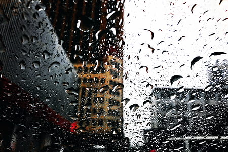 Close-up Photography of Water Droplets on Clear Glass thumbnail