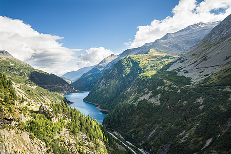 Water Reservoir Between Beautiful Mountains thumbnail