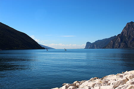 black mountain on ocean thumbnail