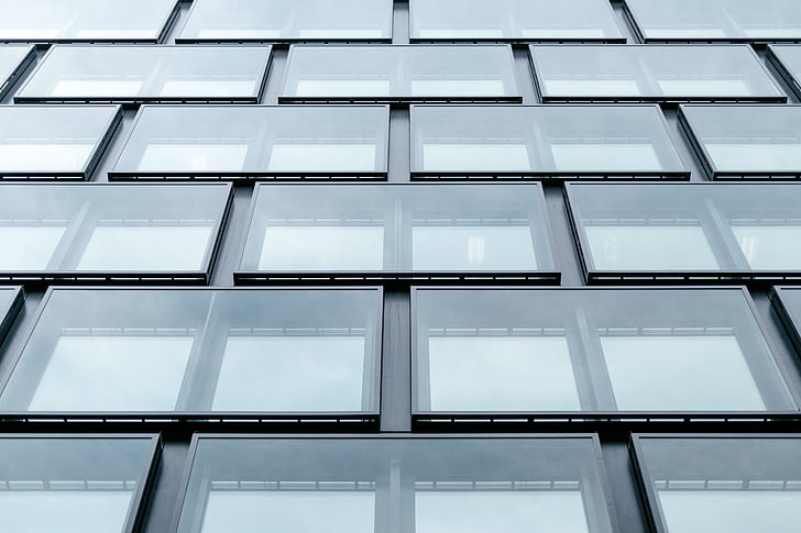 high-rise glass building