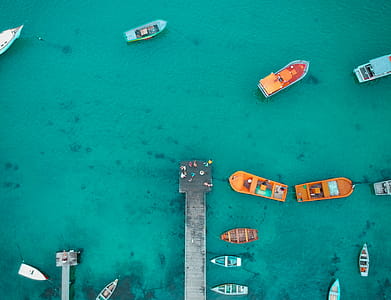 Aerial View of Boat Dock thumbnail